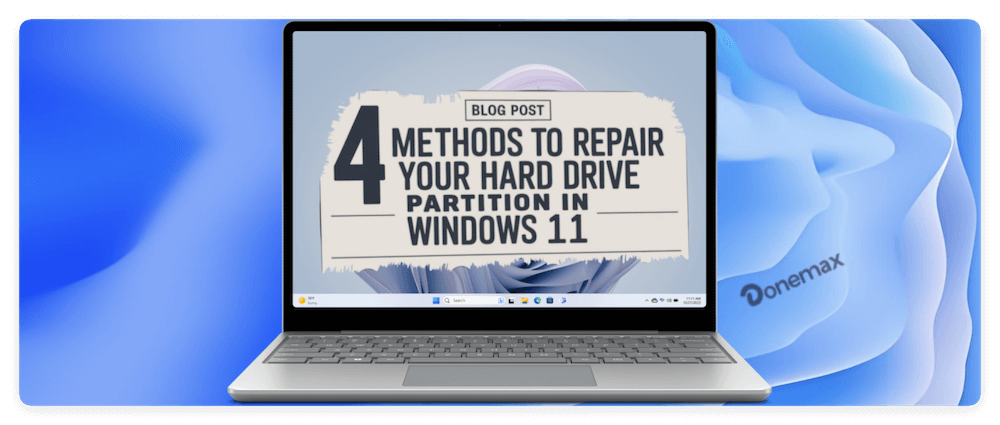 repair hard drive partition on Windows 11