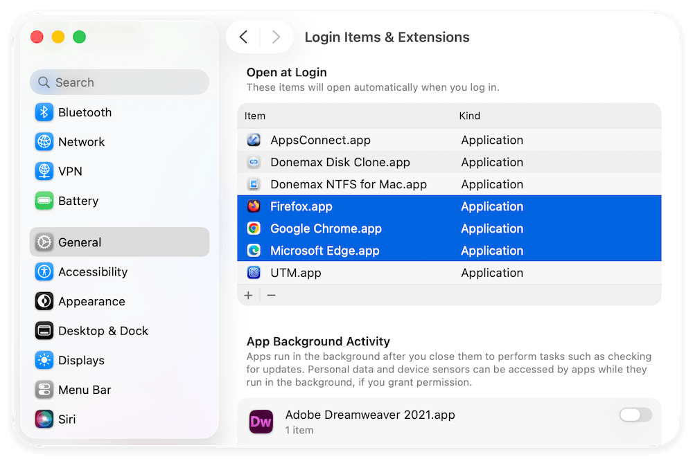 stop programs from running on startup