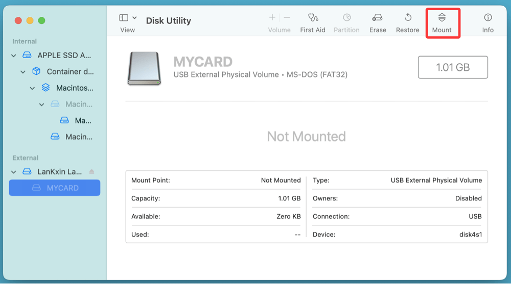 connect an SD card to your Mac machine