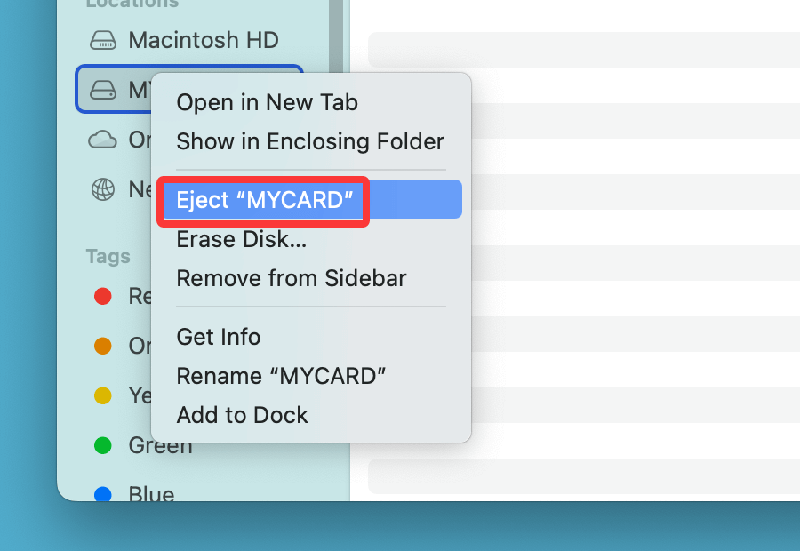 connect an SD card to your Mac machine