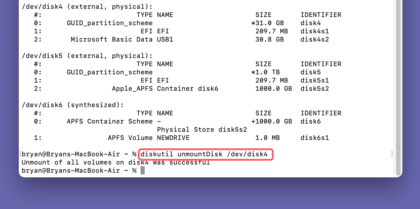 converting a GPM disk to MBR on macOS