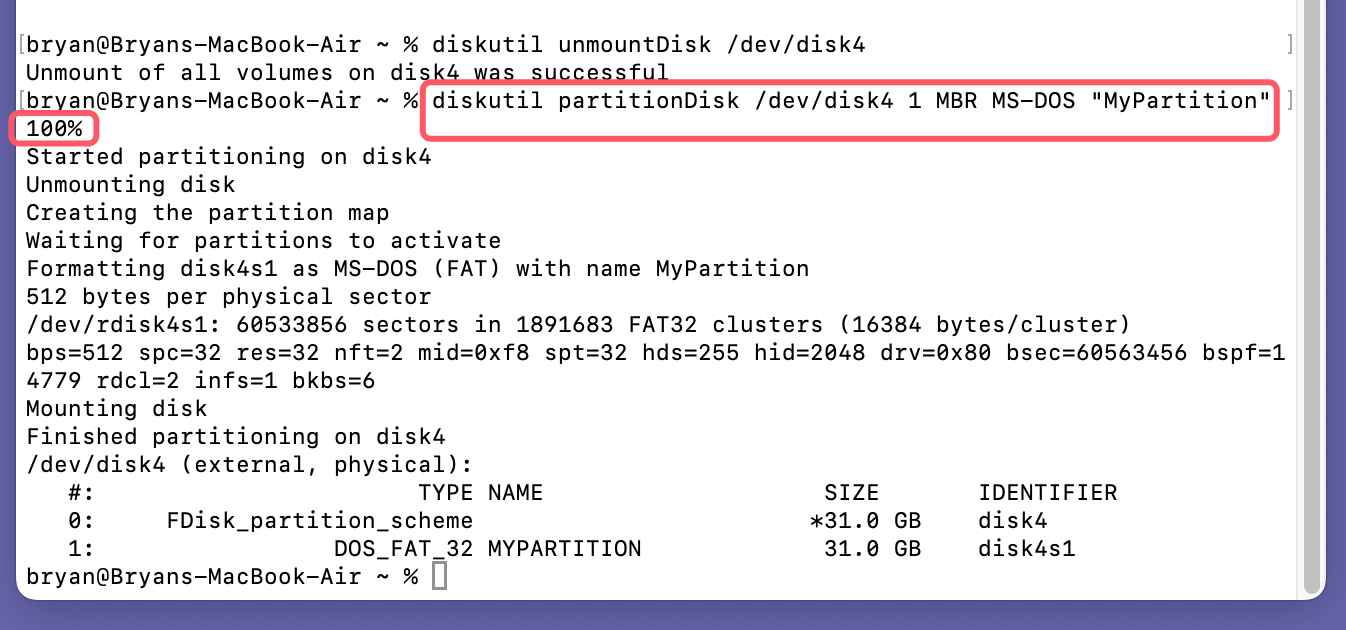 converting a GPM disk to MBR on macOS