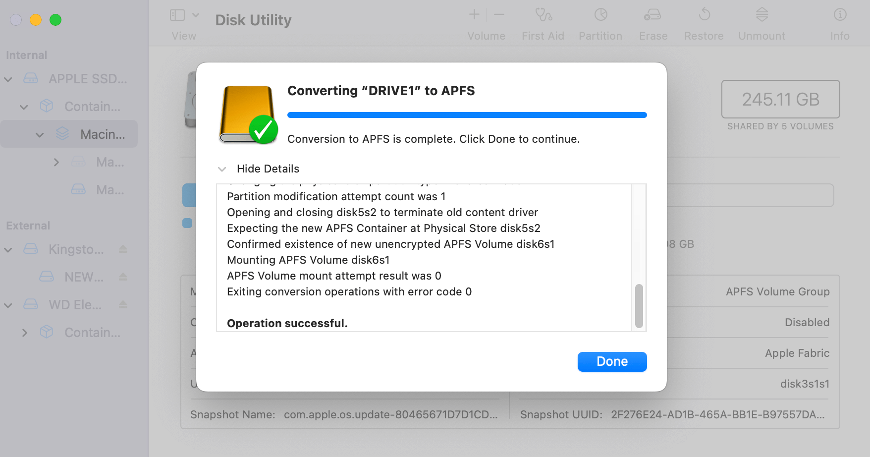 Convert HFS+ to APFS on Mac Without Losing Data