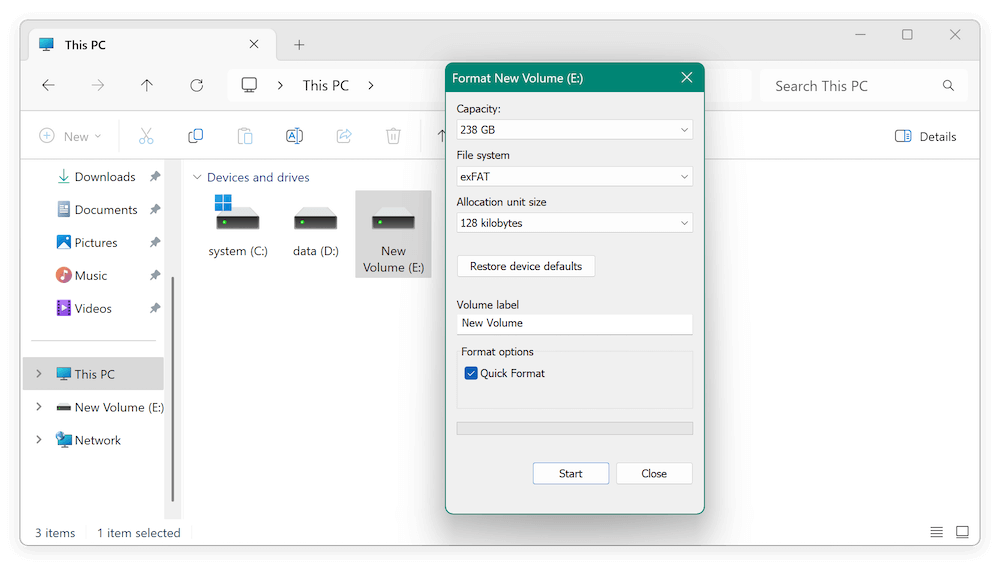 clone FAT32 drive to exFAT drive
