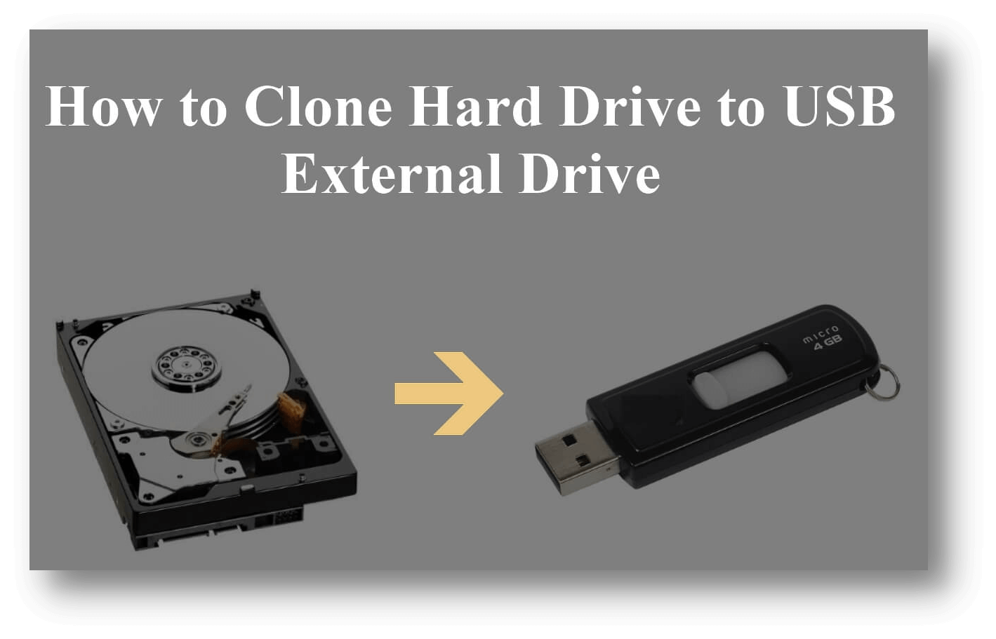 How to Clone Local Hard Drive to External USB Drive on Windows/Mac?