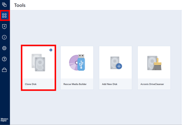 clone WD disk with Acronis True Image