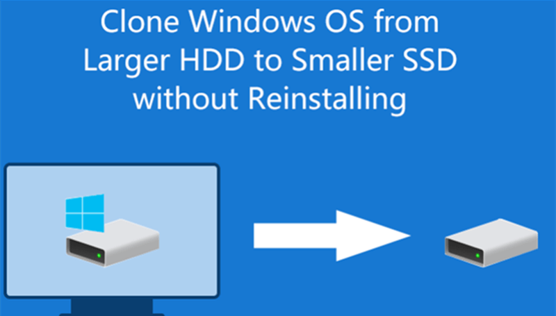 clone Windows OS to smaller SSD