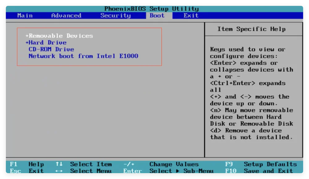 how to boot from external hard drive on Windows