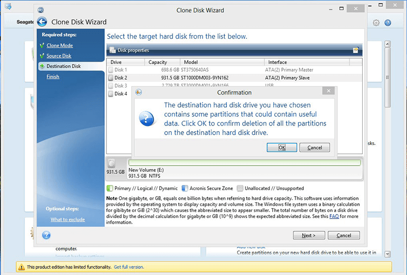 clone hard drive with Seagate DiscWizard