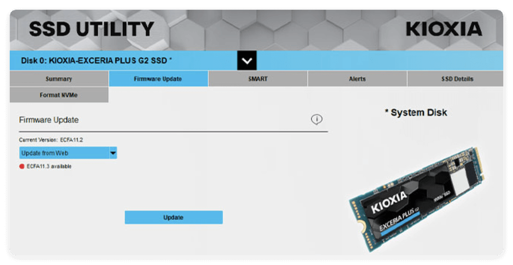upgrade HDD to KIOXIA SSD