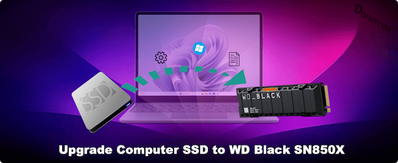 upgrade computer SSD to WD Black SN850X
