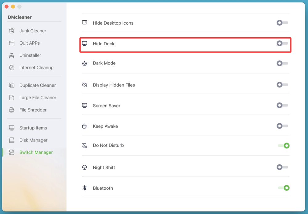customizing and hiding the Dock on a Mac