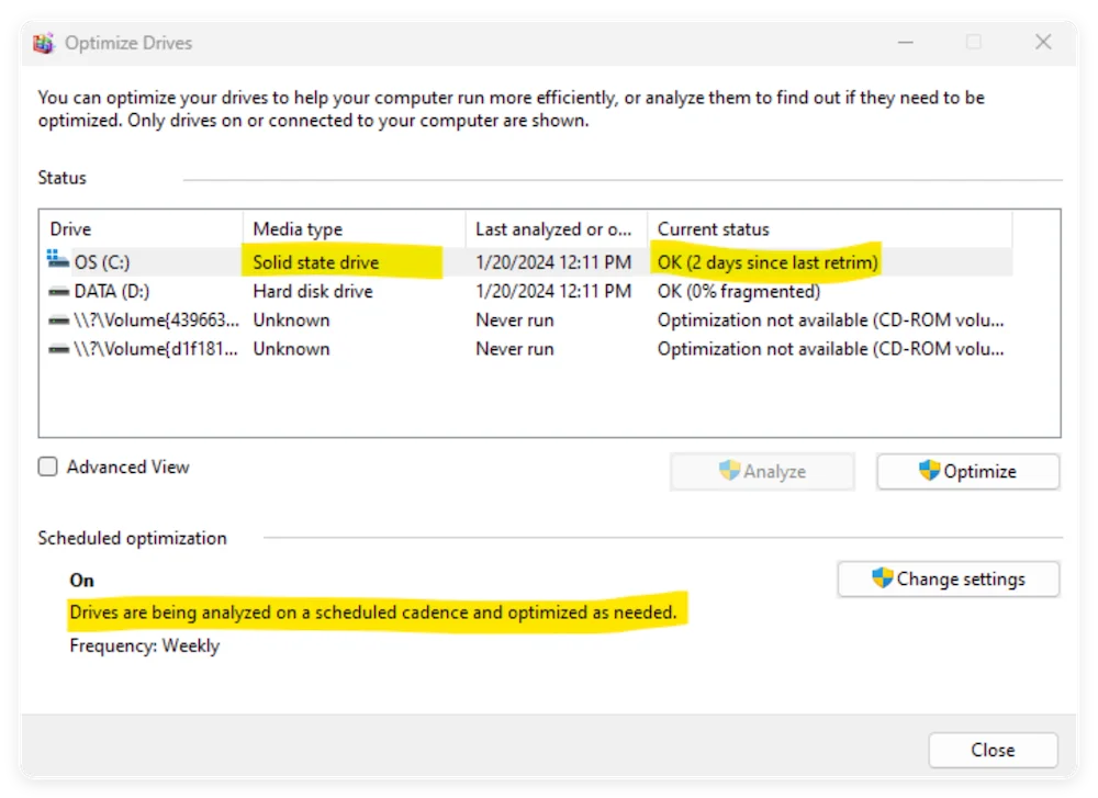 how to manually trigger trim on ssd