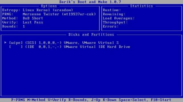 DBAN data erasure guide