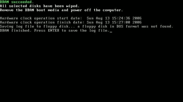 DBAN data erasure guide