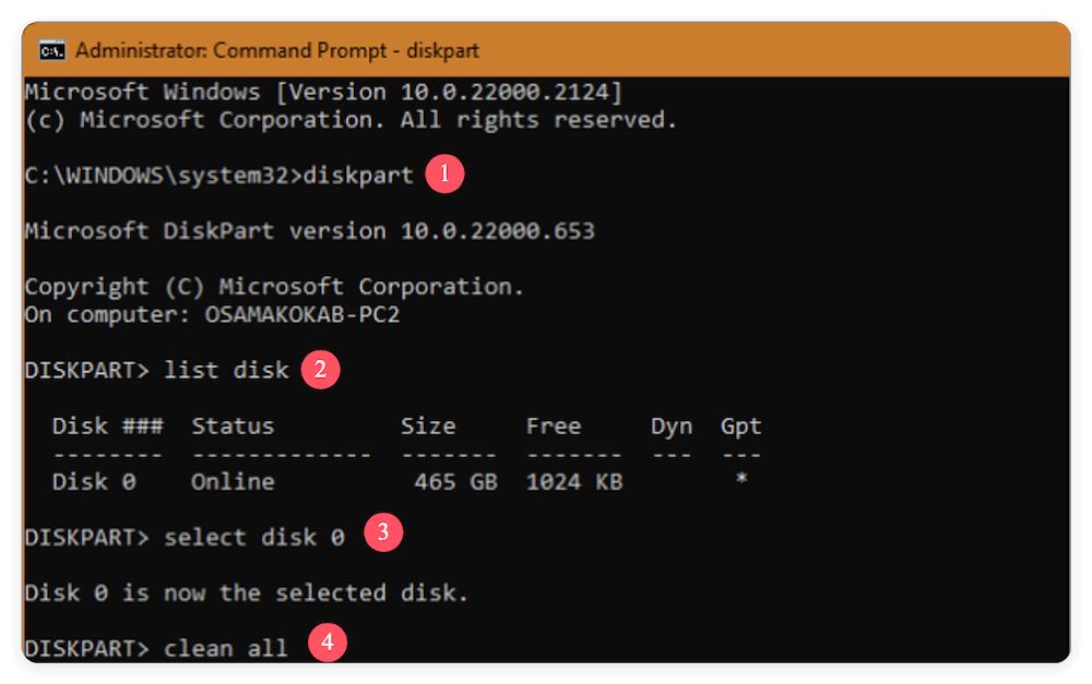 securely erase data on HP laptop