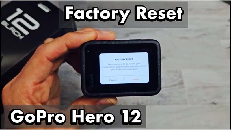 factory reset GoPro HERO12 Black