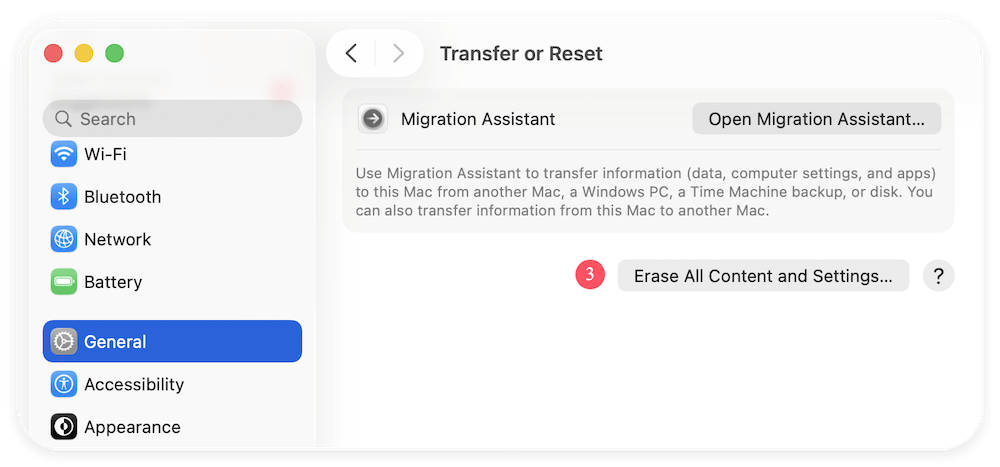 factory reset a MacBook Air
