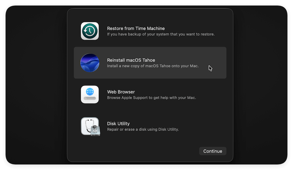 factory reset a MacBook Air