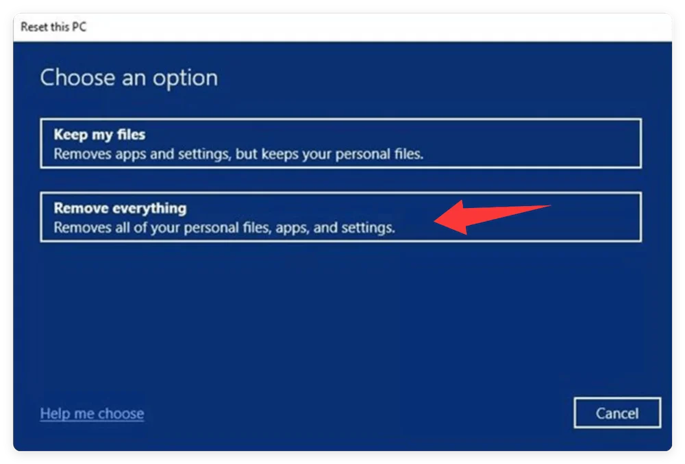factory reset Microsoft Surface