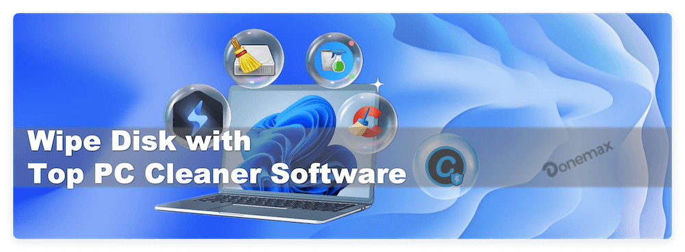 PC cleaner software wiping disk