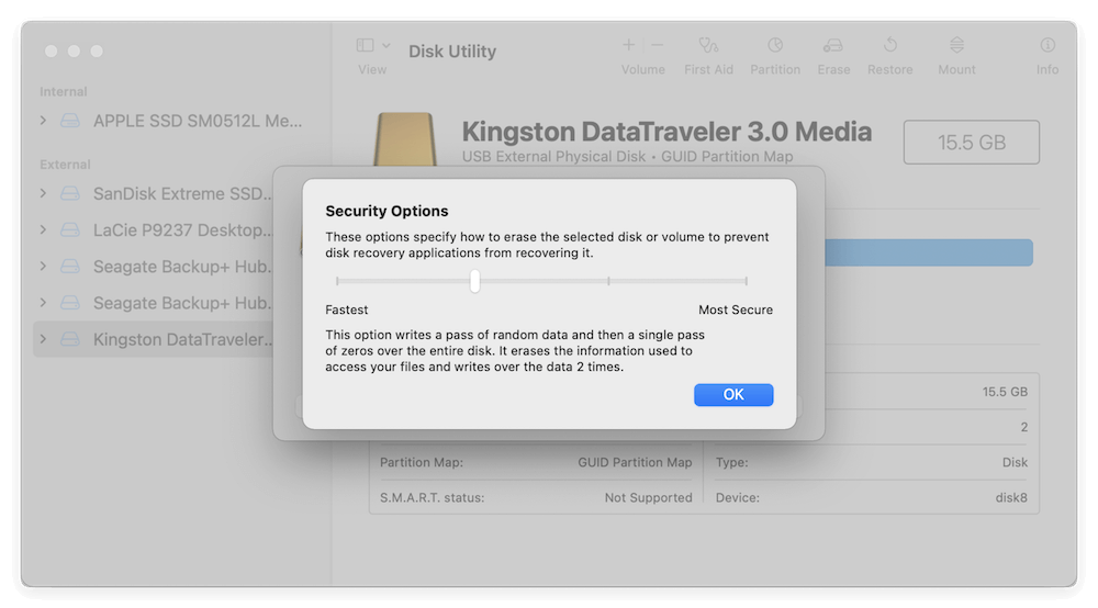 permanently wipe data from activation camera