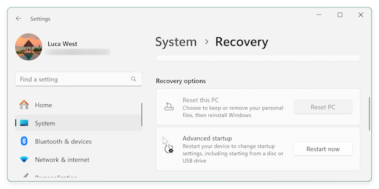 how to use Reset This PC