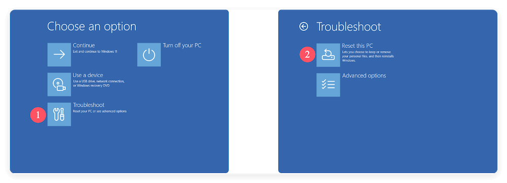 how to use Reset This PC