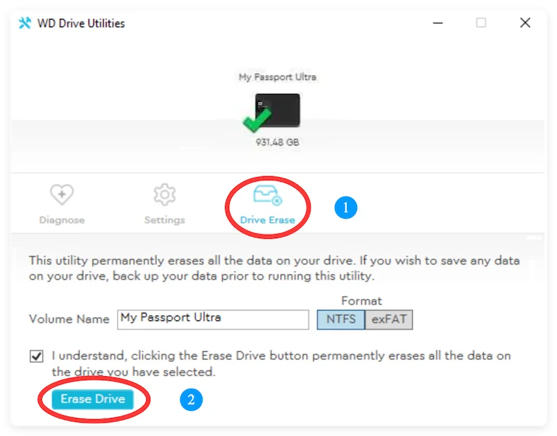 securely erase SSD without damaging drive life