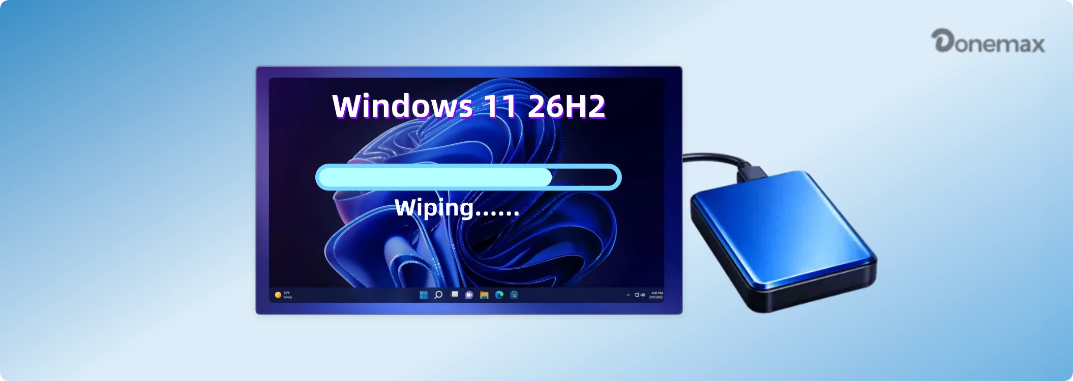 securely wipe hard drive on Windows 11 26H2