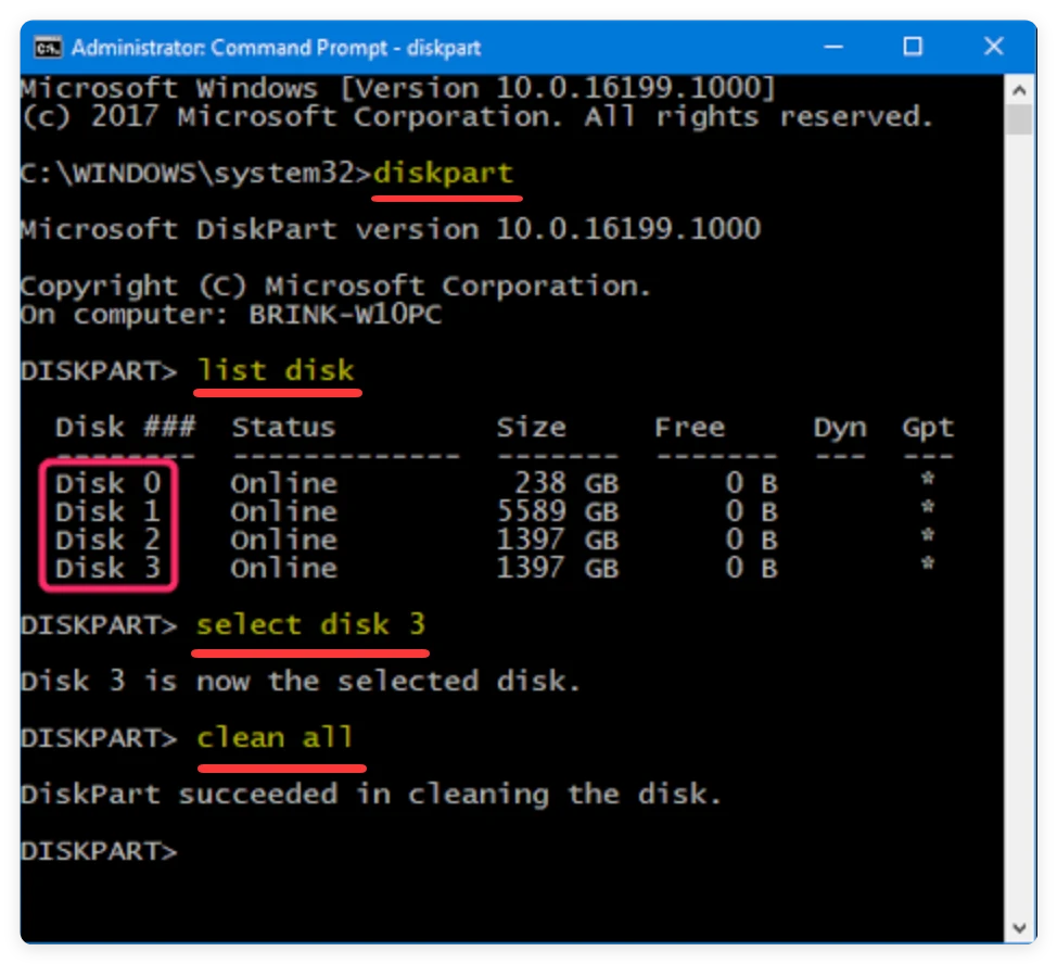 securely wipe hard drive on Windows 11 26H2