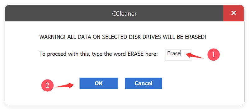 Start the Wipe Process