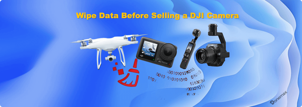 wipe data before selling a DJI camera