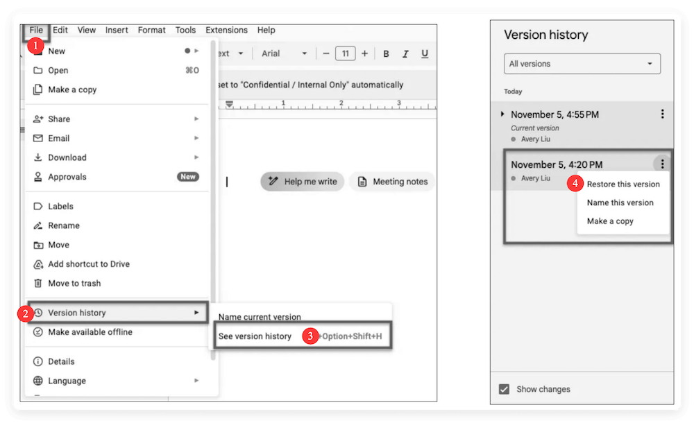 recover accidentally saved over document