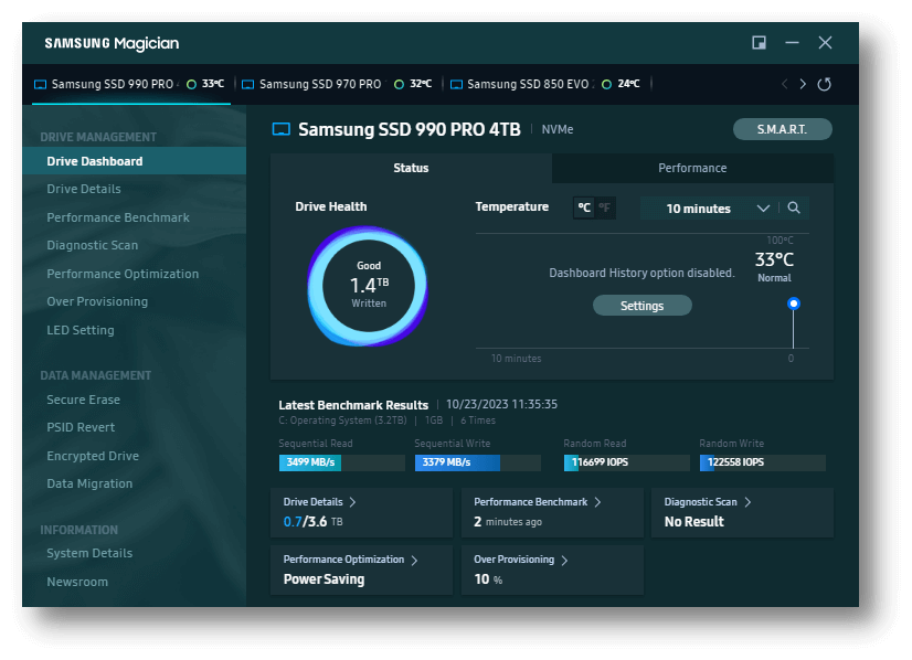 Go to the Data Management