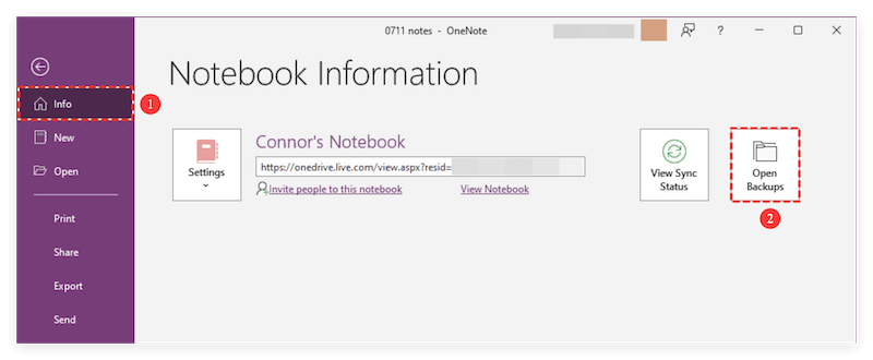 recover deleted OneNote files