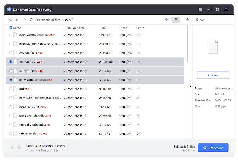recover deleted OneNote files