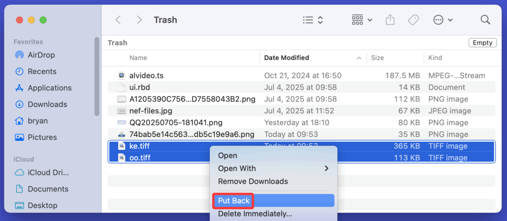 Recover Deleted or Lost TIFF Images From Trash