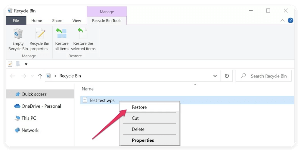 recover deleted or unsaved WPS Office files