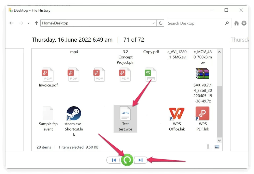 recover deleted or unsaved WPS Office files
