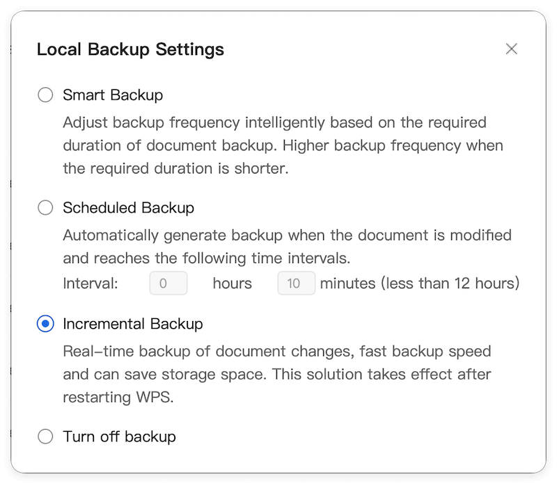 recover deleted or unsaved WPS Office files