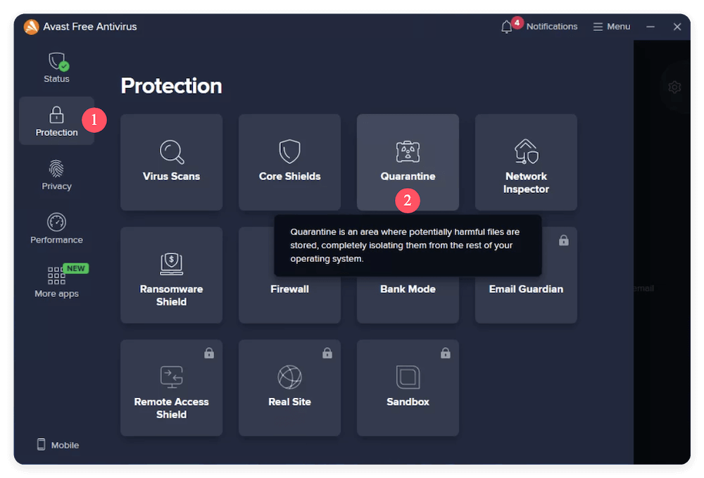 recover files deleted by Avast