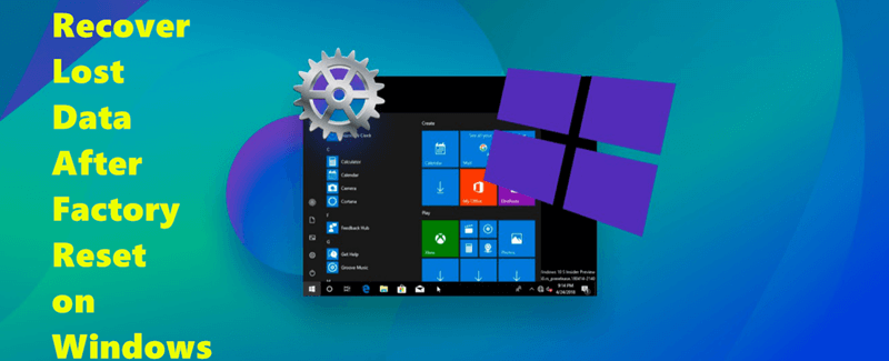 recover lost data after Windows factory reset