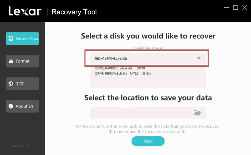 recover lost data from Lexar memory card