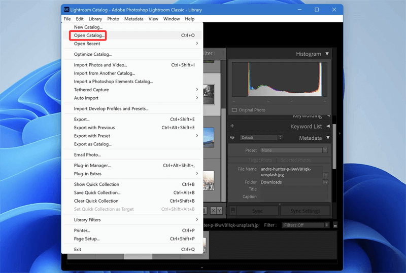 Restore LRCAT Files from Lightroom's Built-In Backups