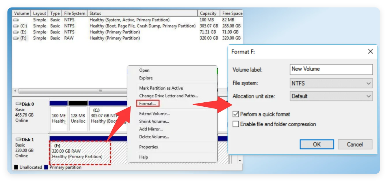 Windows 11 26H2 RAW drive data recovery