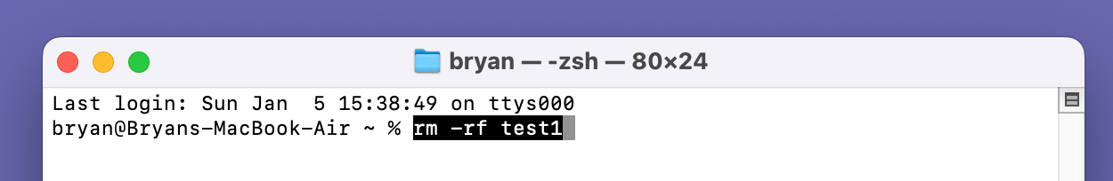 bypass the Trash when deleting files on a Mac