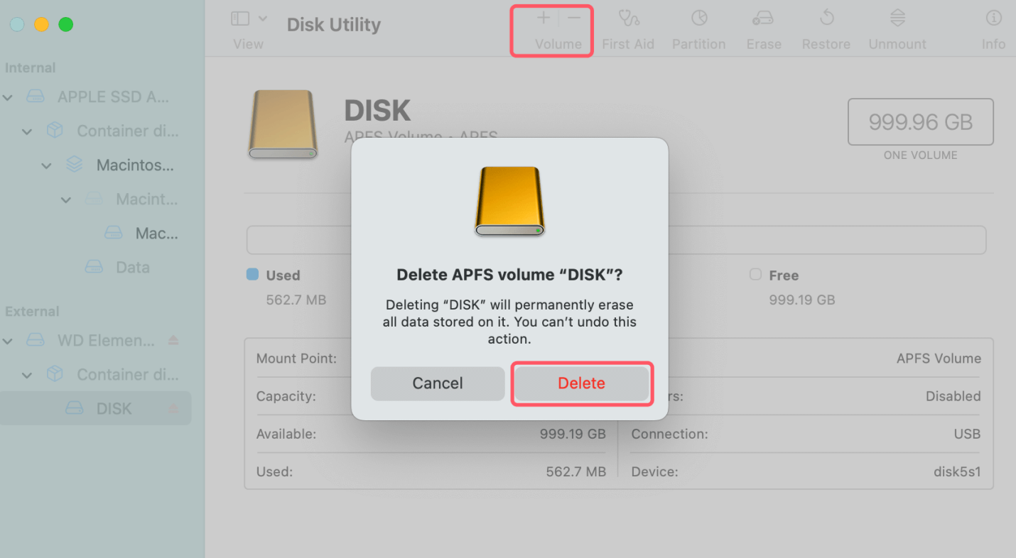 Delete Unwanted Volumes