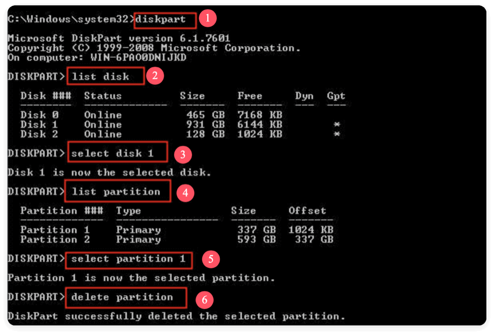 delete a partition on SSD safely