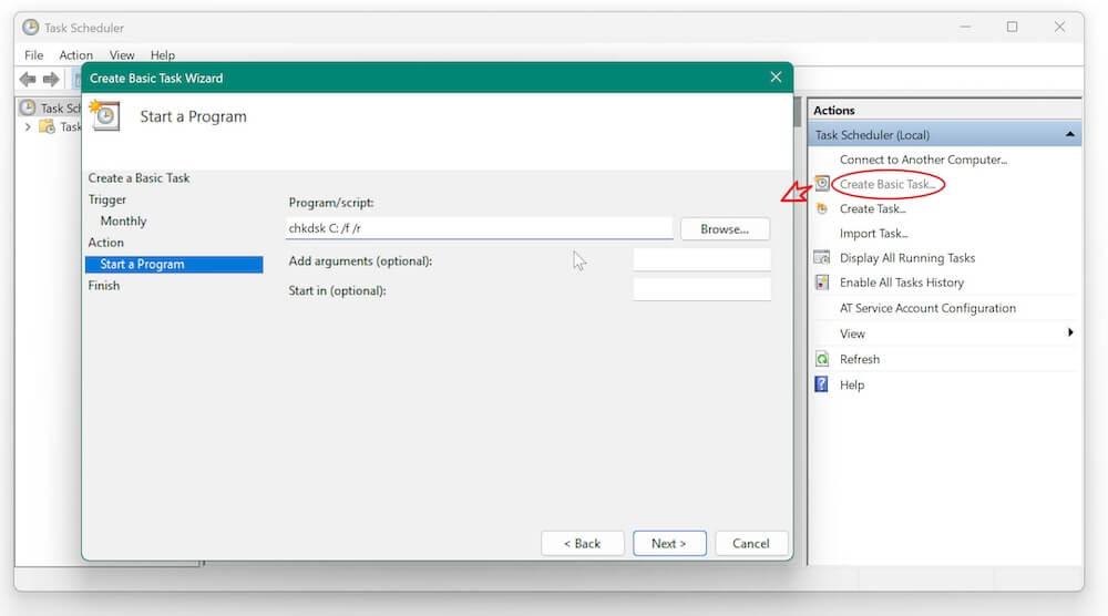 how to detect disk failure on Windows